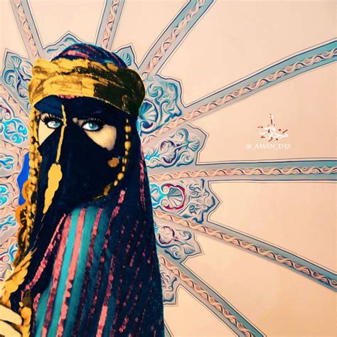 Arab Woman On Behance Islamic Art Arabic Art Arabian Art