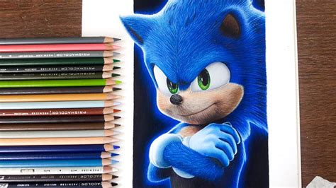 Drawing Sonic The Hedgehog Movie 2020 Youtube