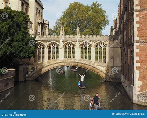 St John S College Bridge Of Sighs In Cambridge Editorial Stock Image