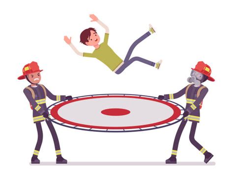 10 Fireman Trampoline Stock Photos Pictures And Royalty Free Images