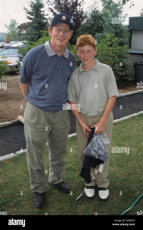 Ron Howard With Son Reed Howardtrump National Golf Club Grand Opening