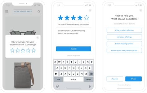 delighted mobile sdk create native in app surveys