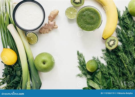 Healthy Eating Cooking Green Ingredients Stock Image Image Of Edible