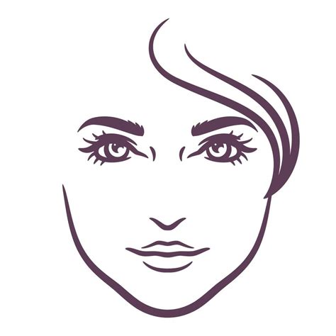 Woman Face Logo Design Template 6033256 Vector Art At Vecteezy