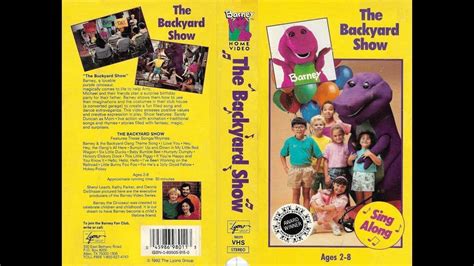 Opening And Closing To Barney The Backyard Show 1992 Vhs Youtube