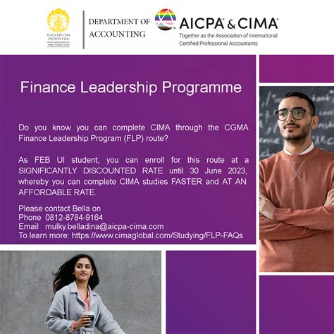 Finance Leader Programme Department Of Accounting Faculty Economics