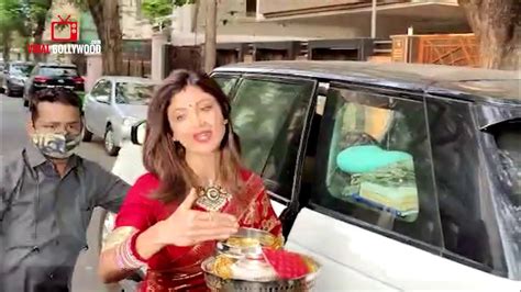 Shilpa Shetty Neelam Natasha Dalal Arrive At Anil Kapoors Residence For Karva Chauth 2020