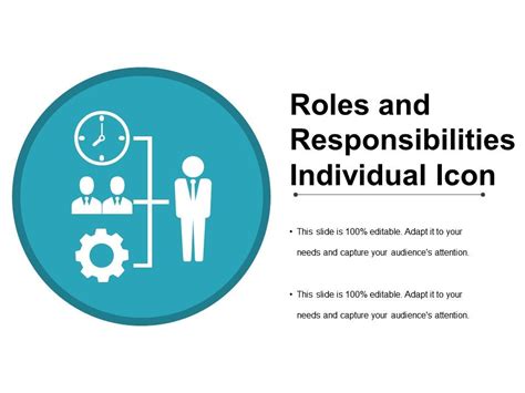 Roles And Responsibility Individual Icon Ppt Samples Presentation