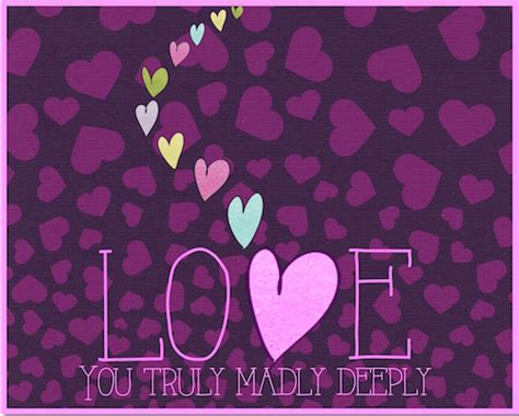 Find this pin and more on pallets by shanda holloway. Truly, Madly And Deeply. Free Madly in Love eCards, Greeting Cards | 123 Greetings