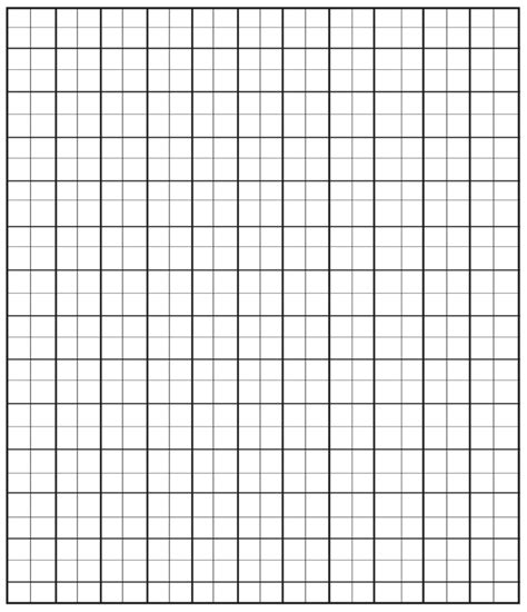 4 Free Printable 1 Inch Grid Paper In Pdf 1 Inch Graph Paper Graph