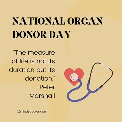 50 National Organ Donor Day Quotes Wishes And Messages