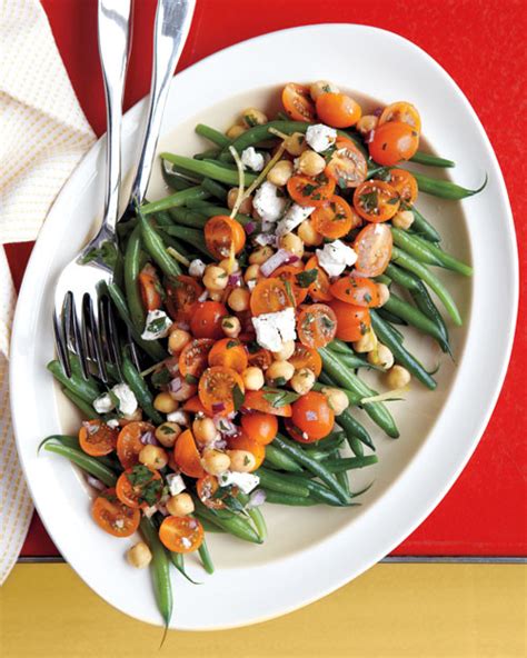Green Bean Tomato And Chickpea Salad Recipe Martha Stewart