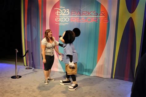 Talking Mickey Mouse Chats It Up With 2011 D23 Expo Guests Showing Off