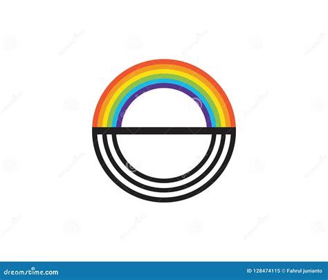 Rainbow Logo Vector Illustration Stock Vector Illustration Of Bright