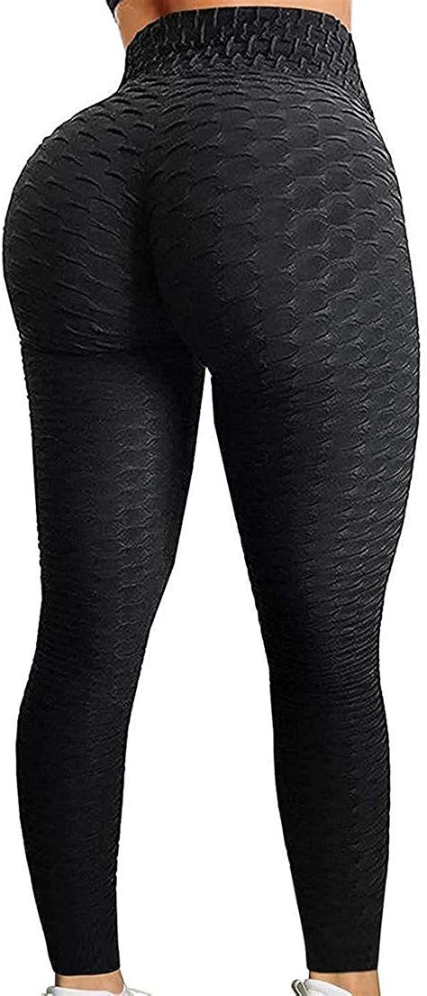 ek supplies women honeycomb anti cellulite waffle leggings high waist yoga pants bubble