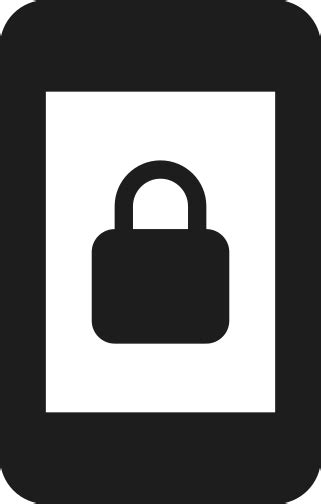 Scherm Lock Portret Pictogram In Material Rounded