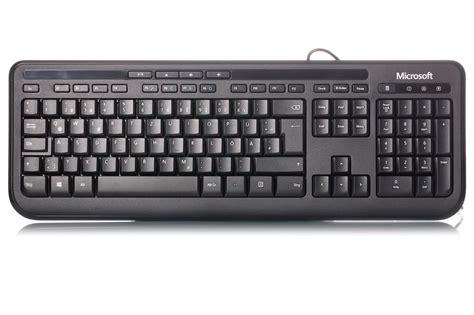 Microsoft Wired Keyboard 600 Black German Like New German Black