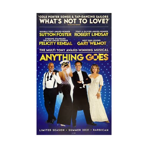 Anything Goes 2021 Poster Theatre Shop