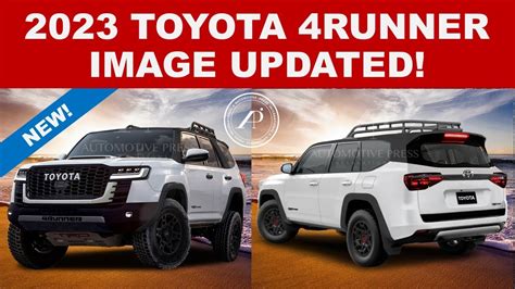 Updated 2023 Toyota 4runner Renderings By Engineer Now Both Front