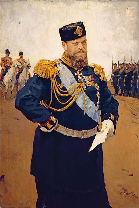 Portrait Of Tsar Alexander Iii 1900 Oil On Canvas Photograph By