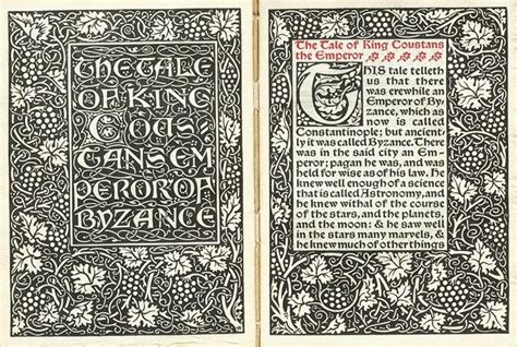 William Morris Fue Un Representante De La Tipografía Y Del Movimiento