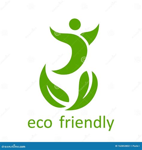 Eco Friendly Green Logo Design â€“ Vector Stock Illustration