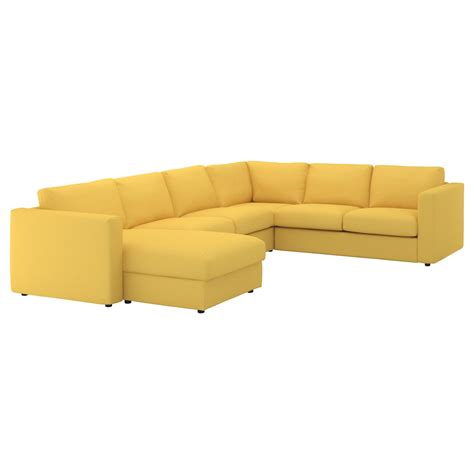 Vimle Ikea Fabric Sofas Site35 Cm Colororrsta Golden Yellow