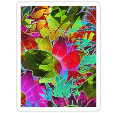 'Floral Abstract Artwork G125' Sticker by MEDUSA GraphicART | Abstract floral, Abstract artwork ...