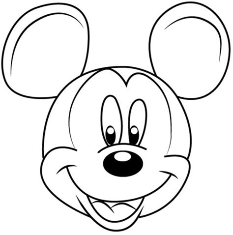 Sketsa Wajah Mickey Mouse Lengkap Terbaru Kaata