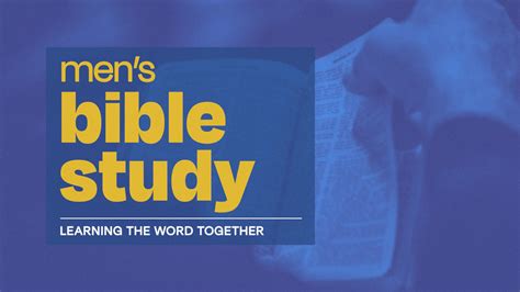 Men’s Wednesday Bible Study | Mobberly Baptist Church