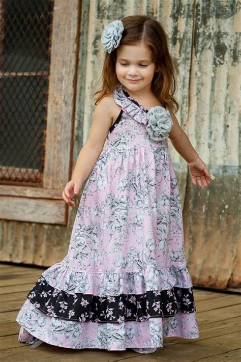 Maxi Dress For Little Girls Sizes 2t To 10 Pink Dress Girls Dresses