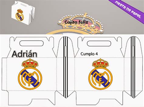 Ki 110 Kit Imprimible Y Editable Real Madrid 6500 En Mercado Libre