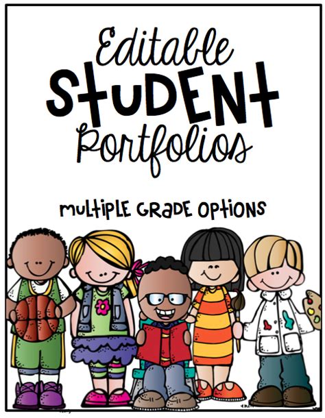 Student Portfolio Cover Editable Student Portfolios Portfolio