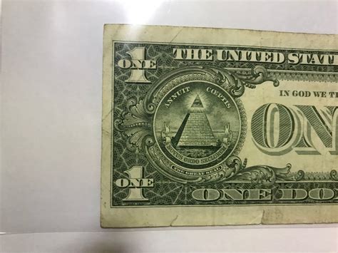 1 One Dollar Bill Misaligned Cut Error Left To Right Ebay