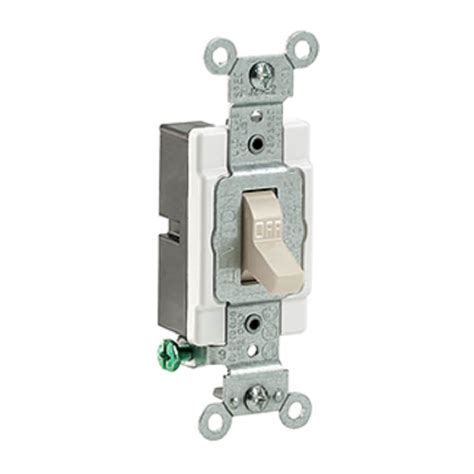 Leviton 15 Amp Commercial Grade Single Pole Toggle Switch In Light