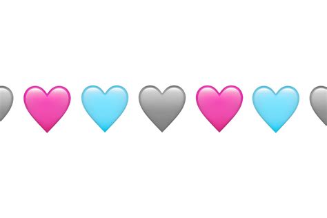 Grey Pink And Light Blue Emoji Hearts Are About To Debut In Ios What Do They Mean