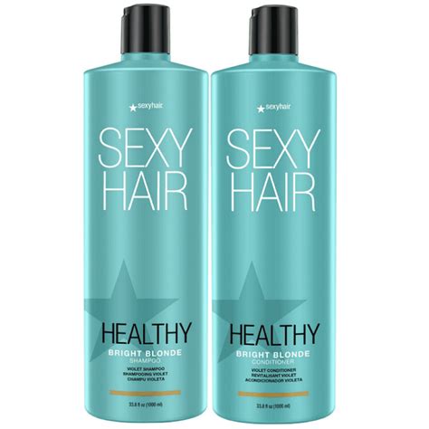 Sexy Hair Healthy Bright Blonde Shampoo And Conditioner Color Safe 338 Ounce Packaging May