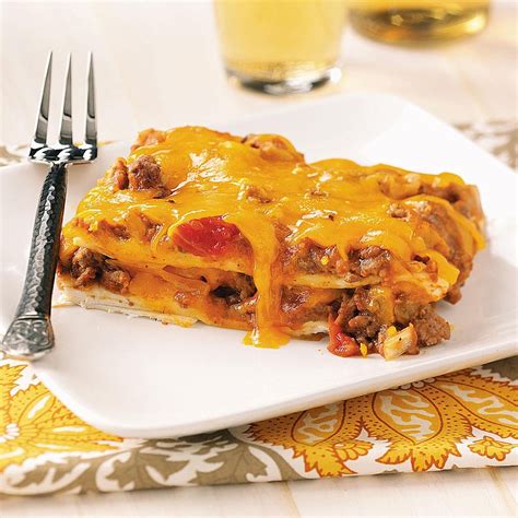 Enchilada Lasagna Recipe How To Make It Taste Of Home