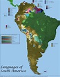 Most spoken first language in South America by second-level ...