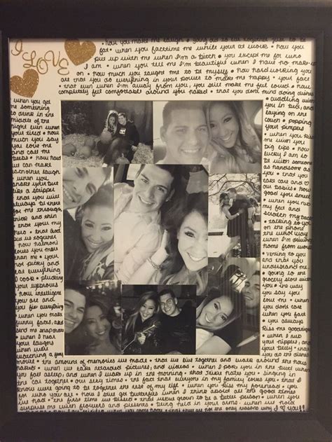 You should also check the art tag page. Picture frame I made for a gift for my boyfriend | vday ...