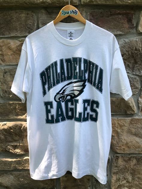 1996 Philadelphia Eagles Nfl Schedule Tee Autographed T Shirt Size