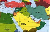 Mapa De Oriente Medio | threeblindants.com