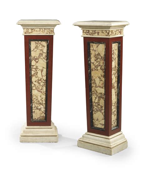 A Pair Of Italian Marble Pedestals 20th Century Christies
