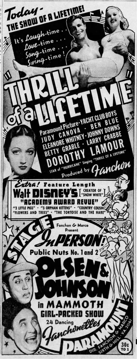 Thrill Of A Lifetime 1937