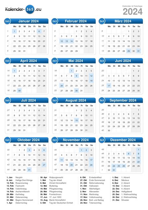 Calendario 2024 Calendar