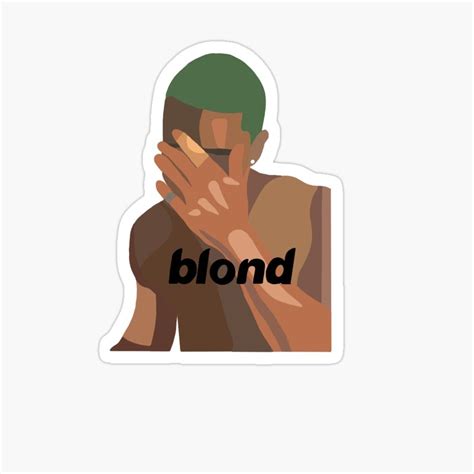 Frank Ocean Blond Album Sticker By Lgarin19 Frank Ocean Tattoo Frank