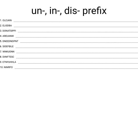 List31 Prefixes Words Beginning With Dis Word Search Wordmint