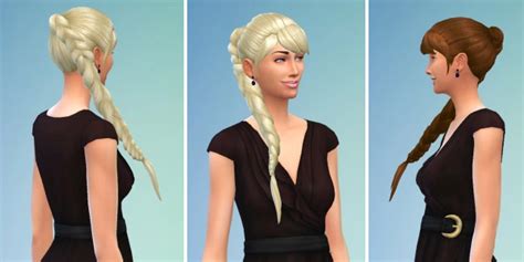 Sims 4 Ccs The Best Braided Side Pigtail By Birksches