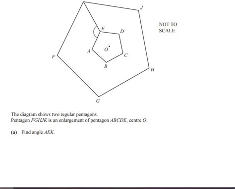 The Diagram Shows A Regular Pentagon And A Kite Complete The Following