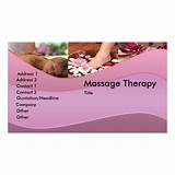 Massage Business Card Images Photos